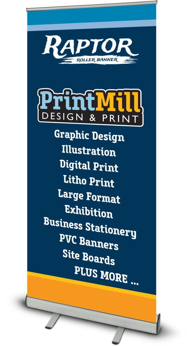 Raptor 850 Roller Banner Facing Left Pm